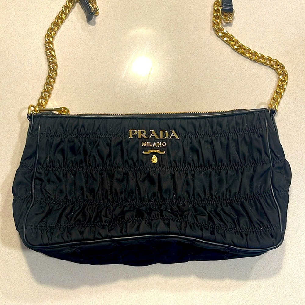 Prada Ruffle Crossbody Bag